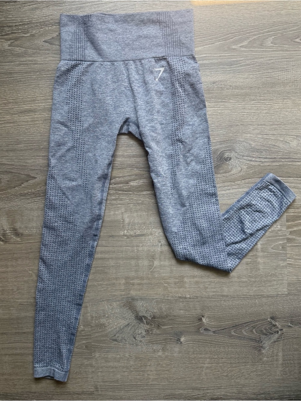 GymShark Women’s XXS (0-2) Seamless Blue High-Waisted Athletic Leggings
